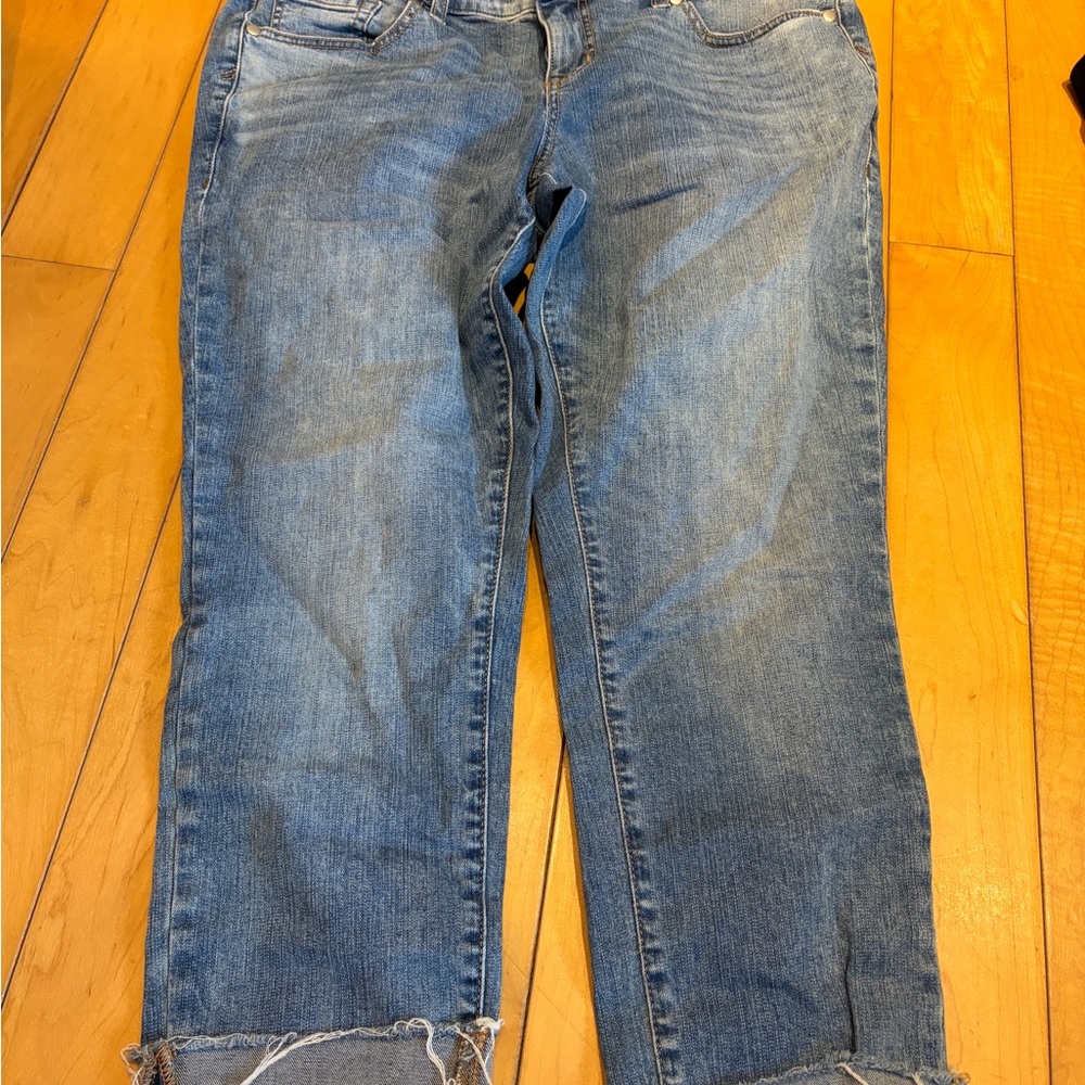 Disney Blue women’s boyfriend Cropped Women's Jeans size 12